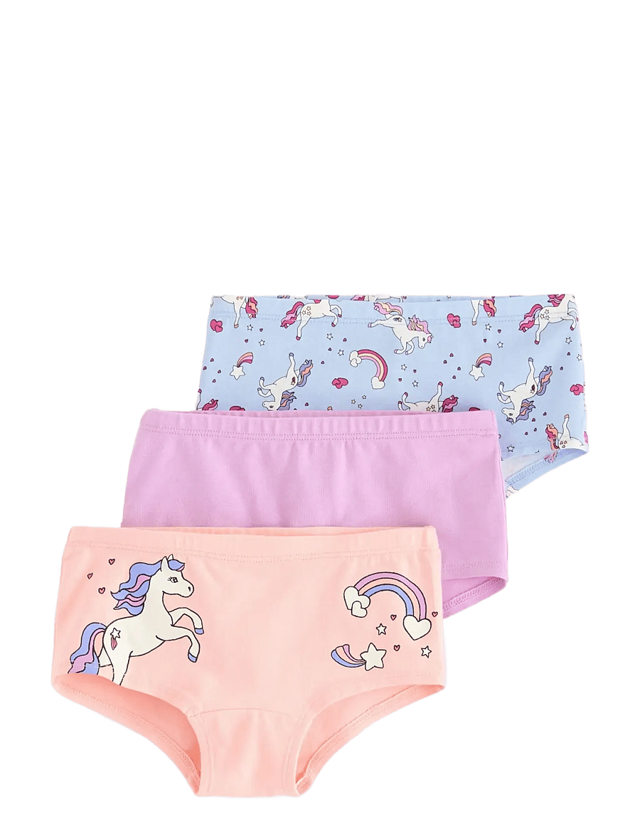 Lindex - Hipster 3 pack Unicorn - slips - light pink - 0