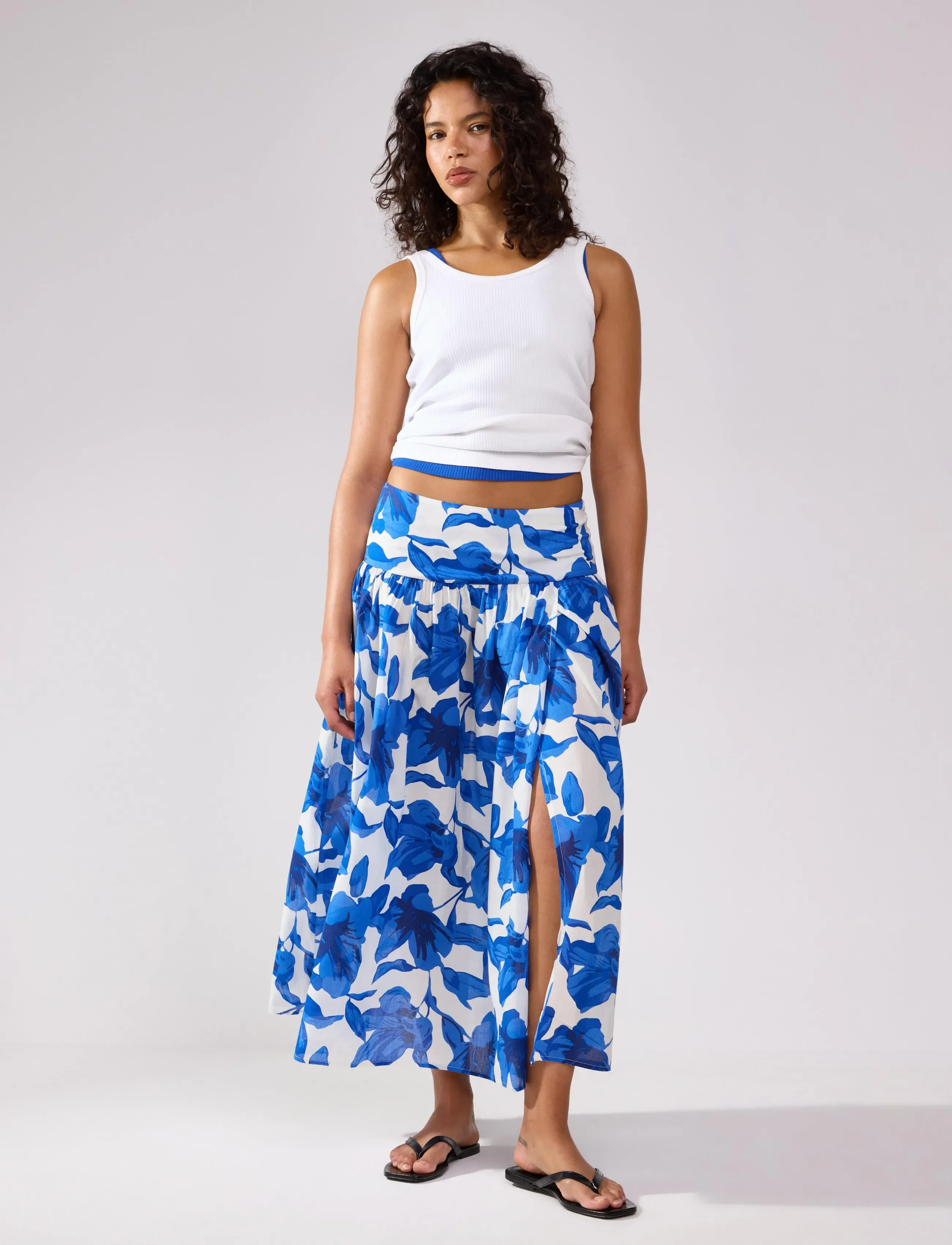 Lindex Skirt Balie - Midi nederdele - BLUE / blue