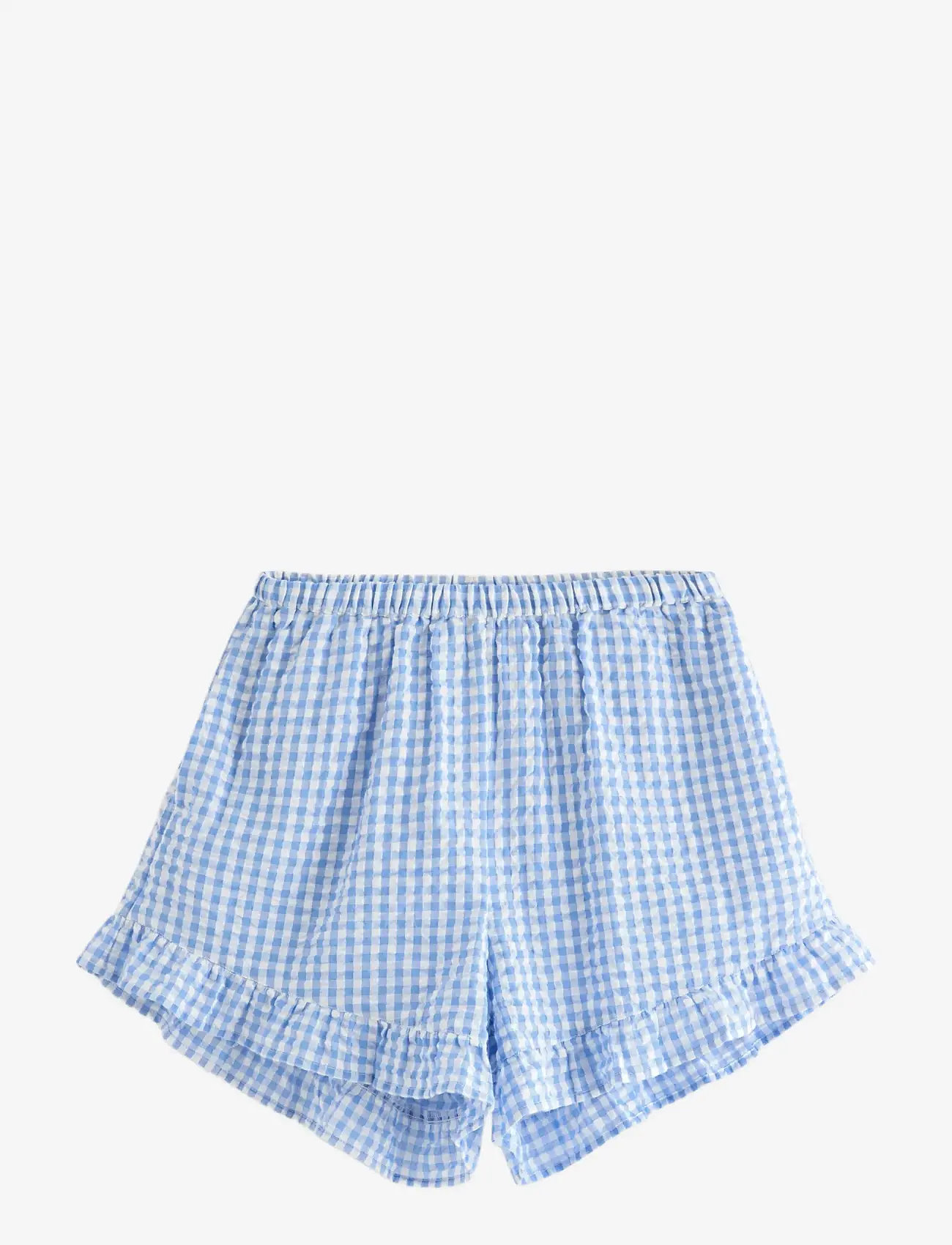 Lindex - Pyjama shorts in seersucker - Šortai - light blue - 1