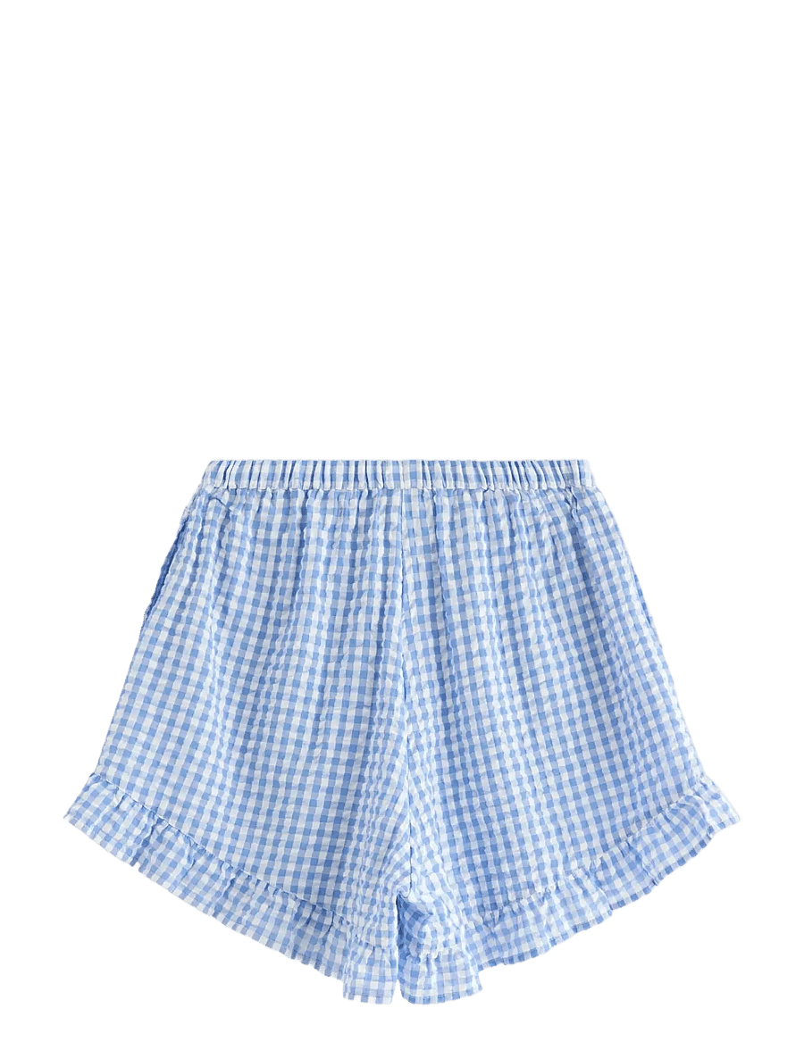 Lindex - Pyjama shorts in seersucker - shorts - light blue - 2