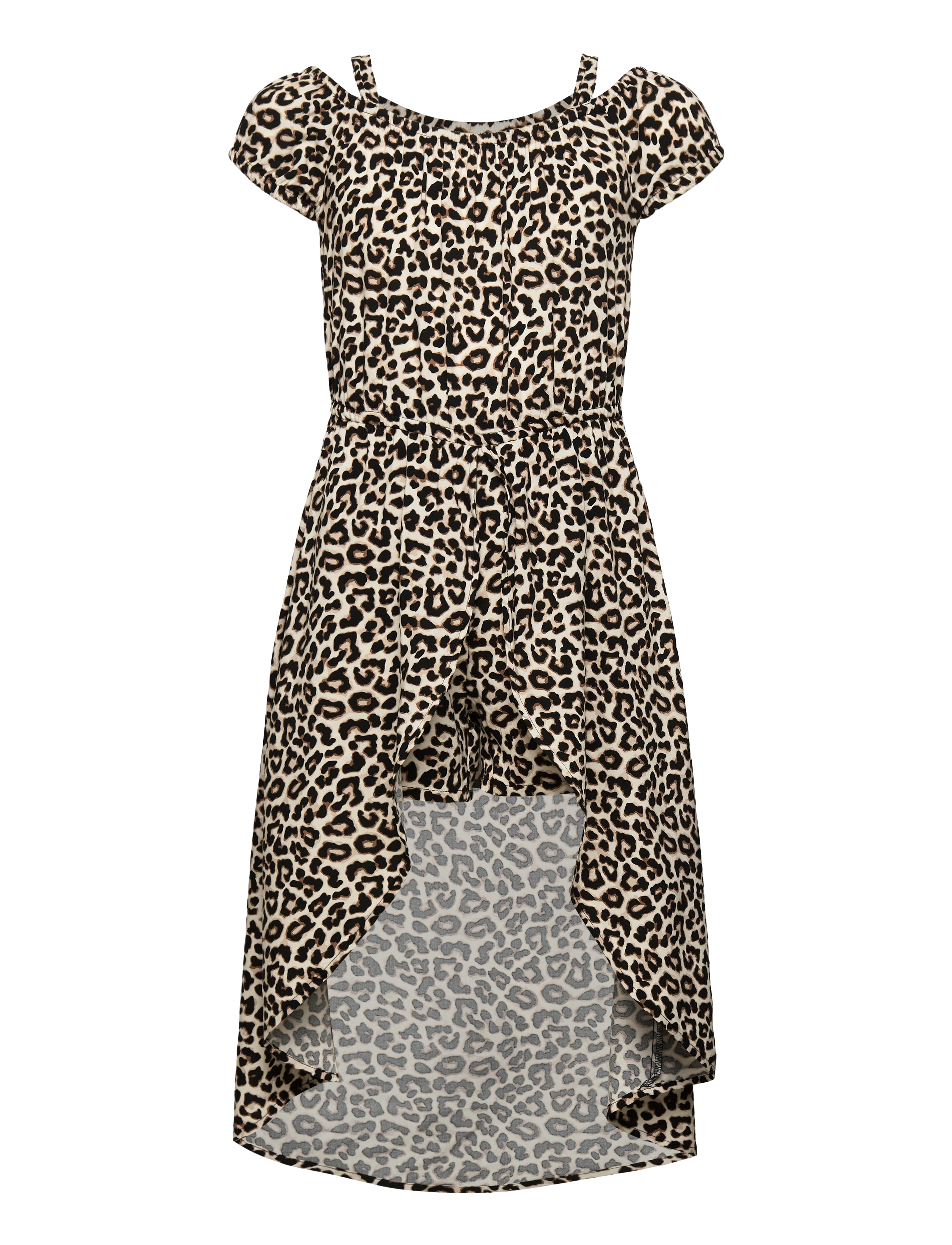 Lindex Dress high and low with shorts - Klänningar & Kjolar - LIGHT BEIGE / beige