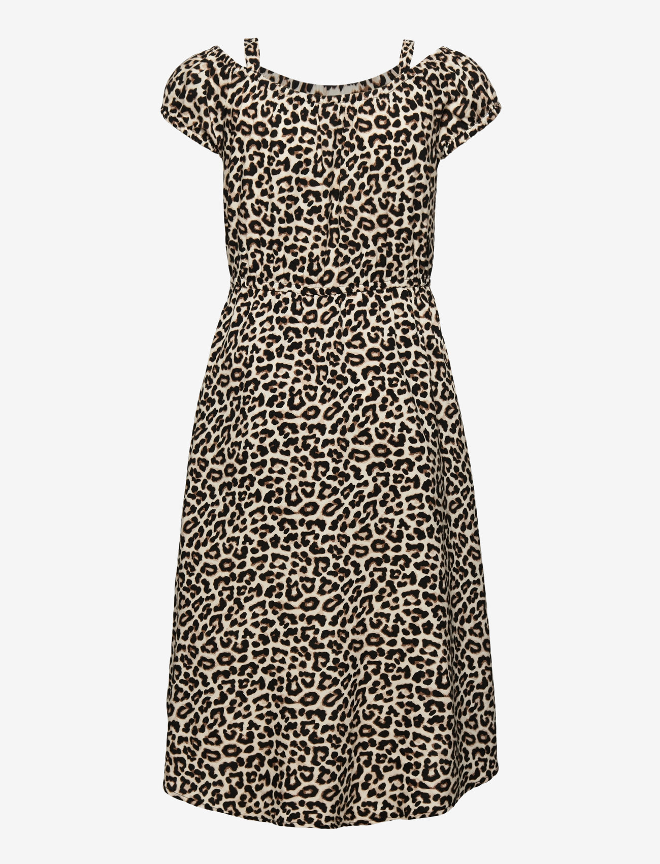 Lindex - Dress high and low with shorts - lühikeste varrukatega vabaaja kleidid - light beige - 2