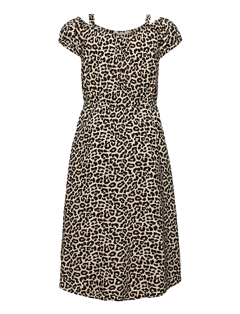 Lindex - Dress high and low with shorts - lühikeste varrukatega vabaaja kleidid - light beige - 2