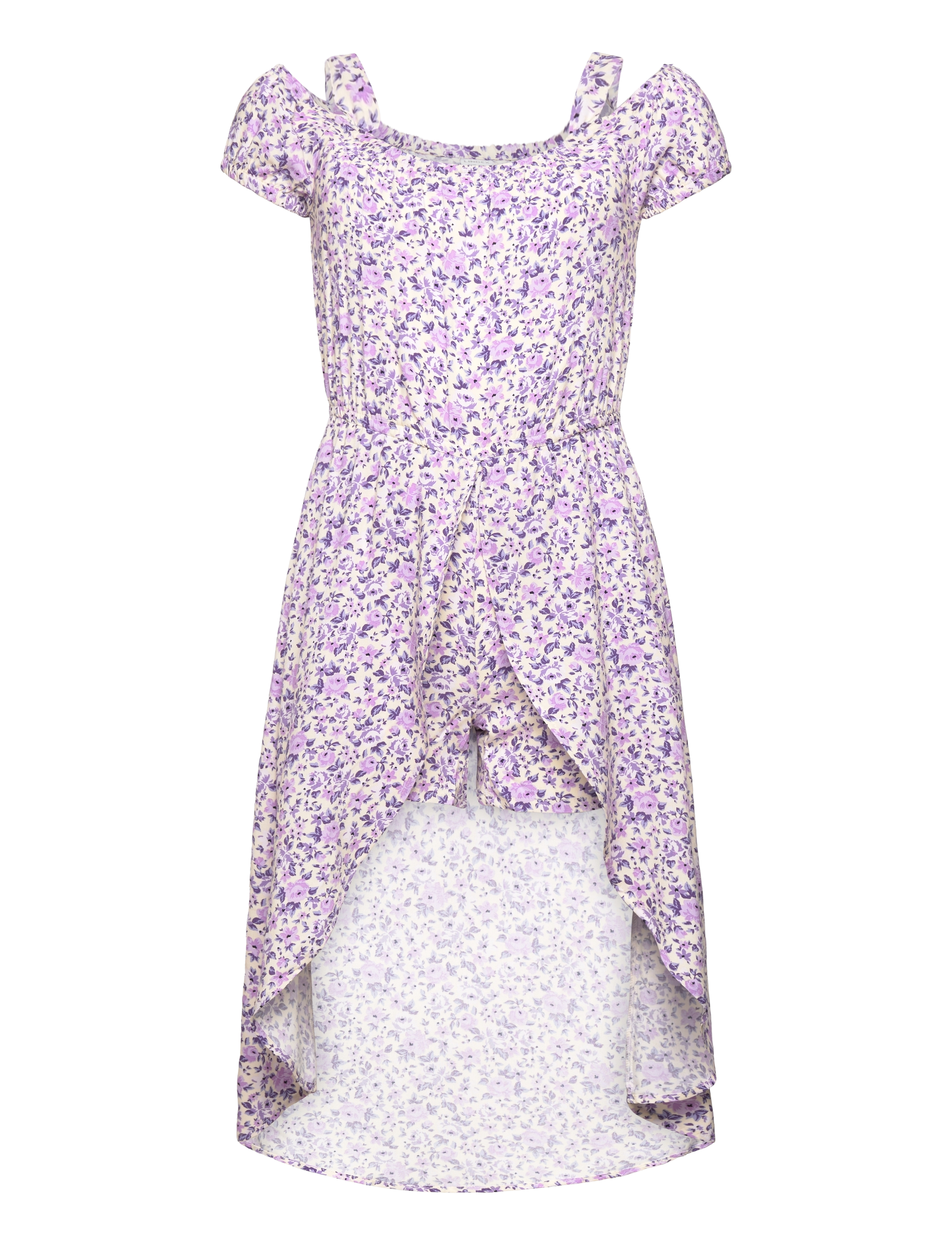 Dress high and low with shorts - LIGHT LILAC