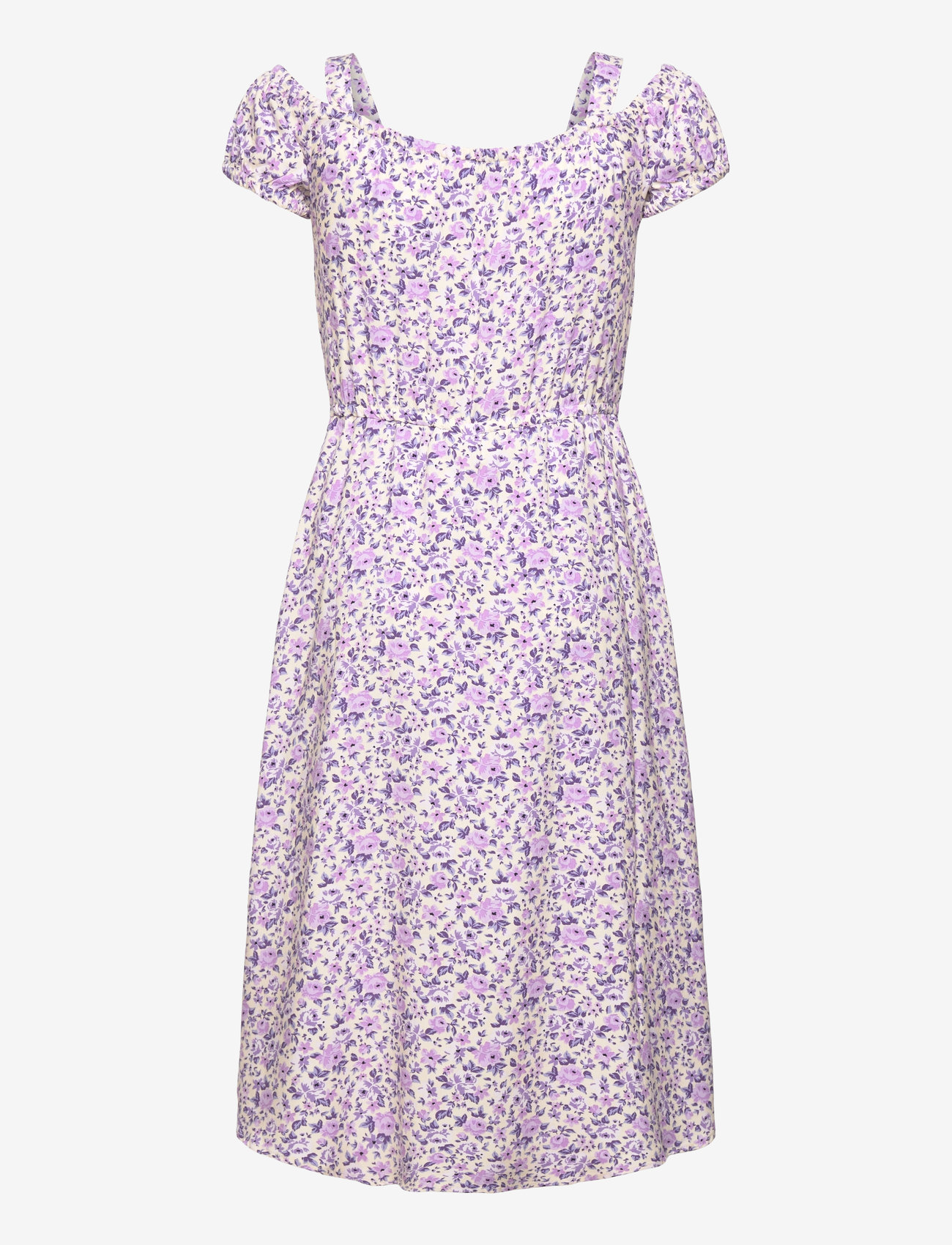 Lindex - Dress high and low with shorts - kurzärmelige freizeitkleider - light lilac - 2