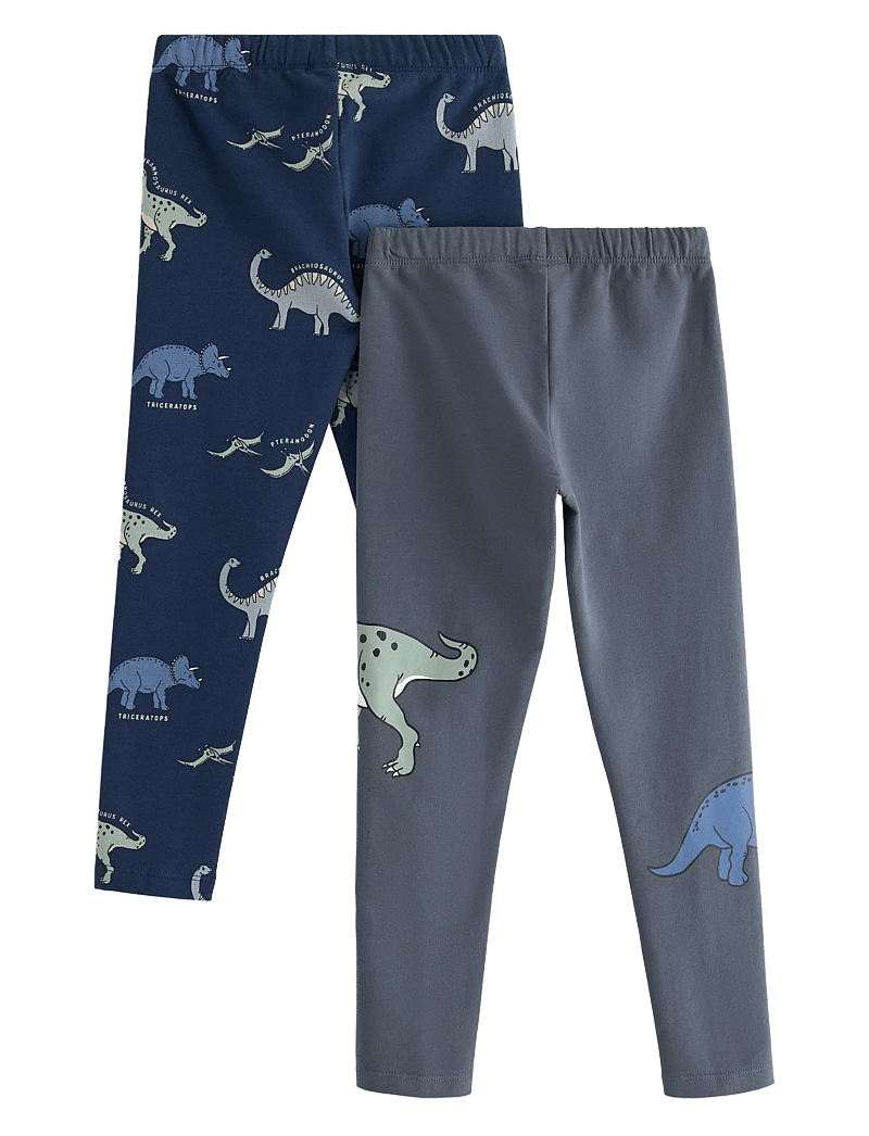 Lindex - Leggings 2 pack Trucks - multipack leggings - dark grey - 1