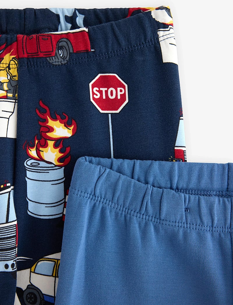 Lindex - Leggings 2 pack Trucks - multipack leggings - light dusty blue - 2