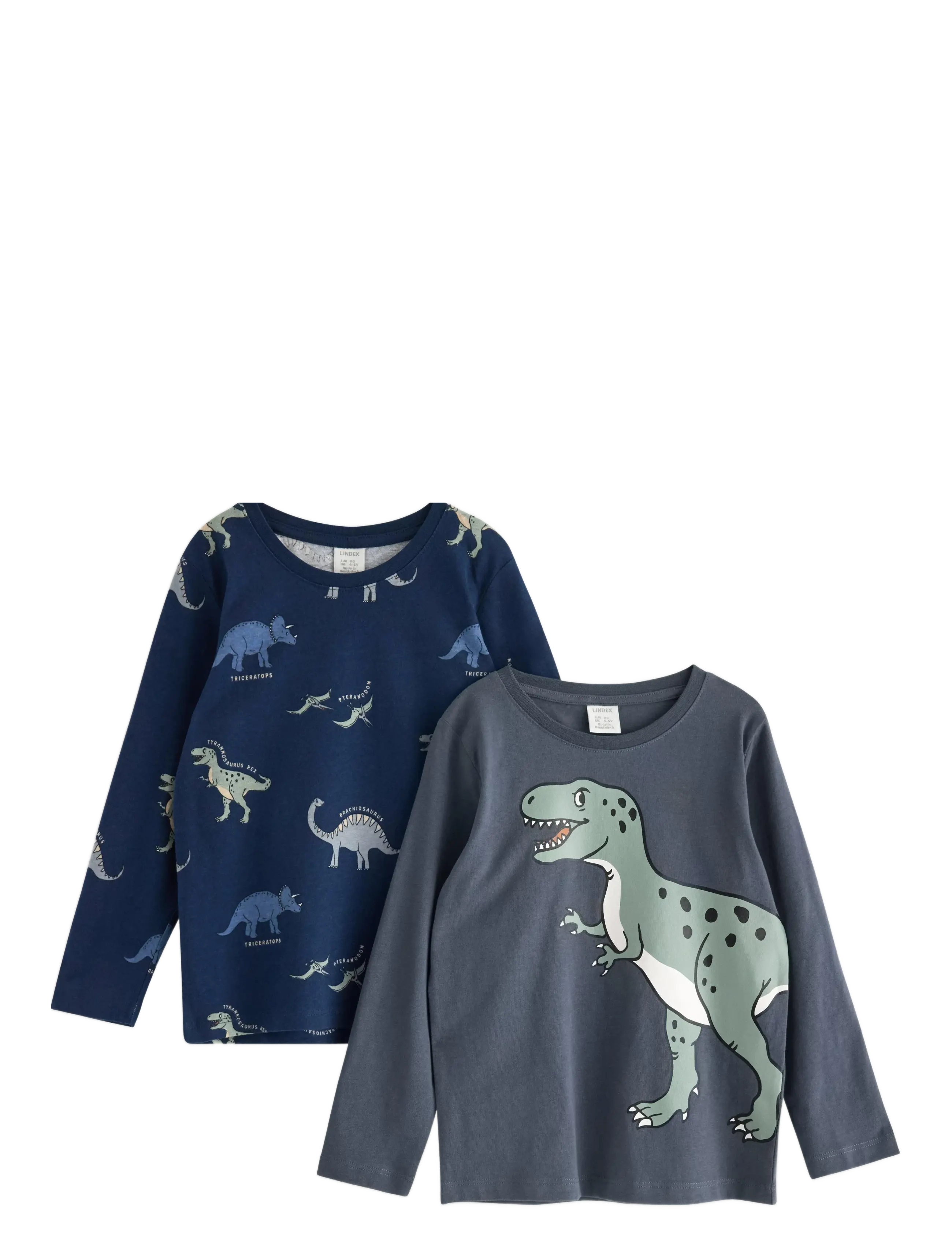Lindex Top LS Trucks 2 pack - Överdelar - DARK GREY / multi