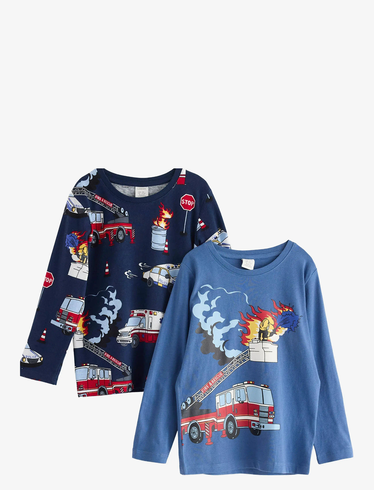 Lindex - Top LS Trucks 2 pack - langärmelig - light dusty blue - 0