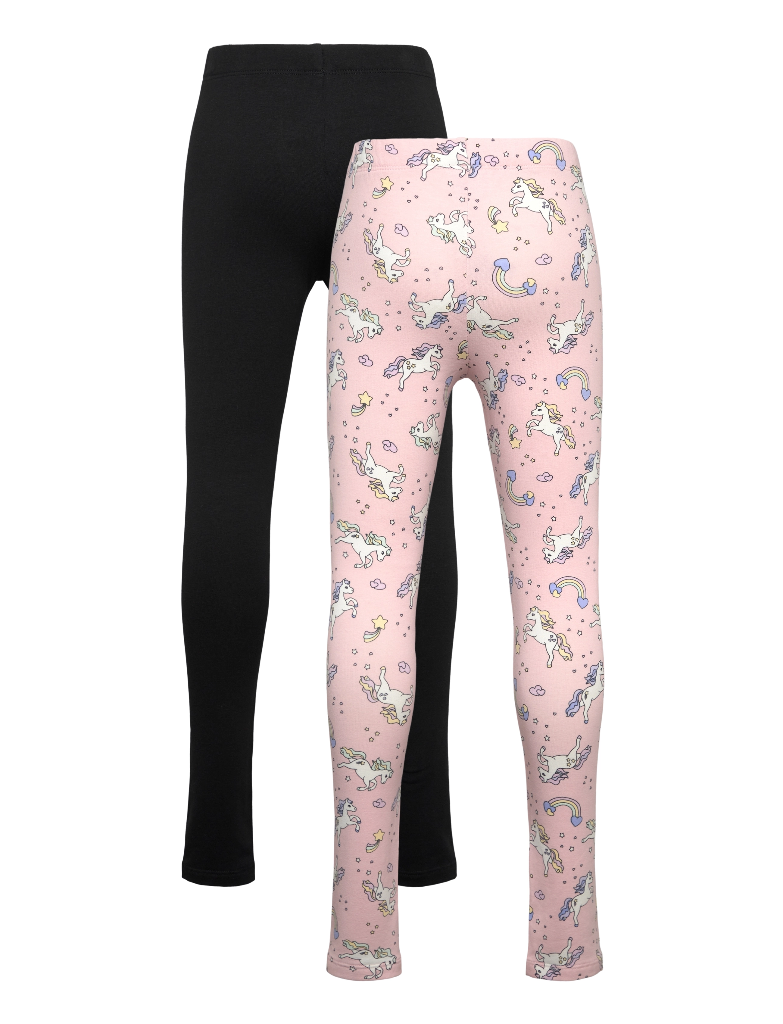 Lindex - Leggings 2 pack brushed inside - light dusty pink - 4