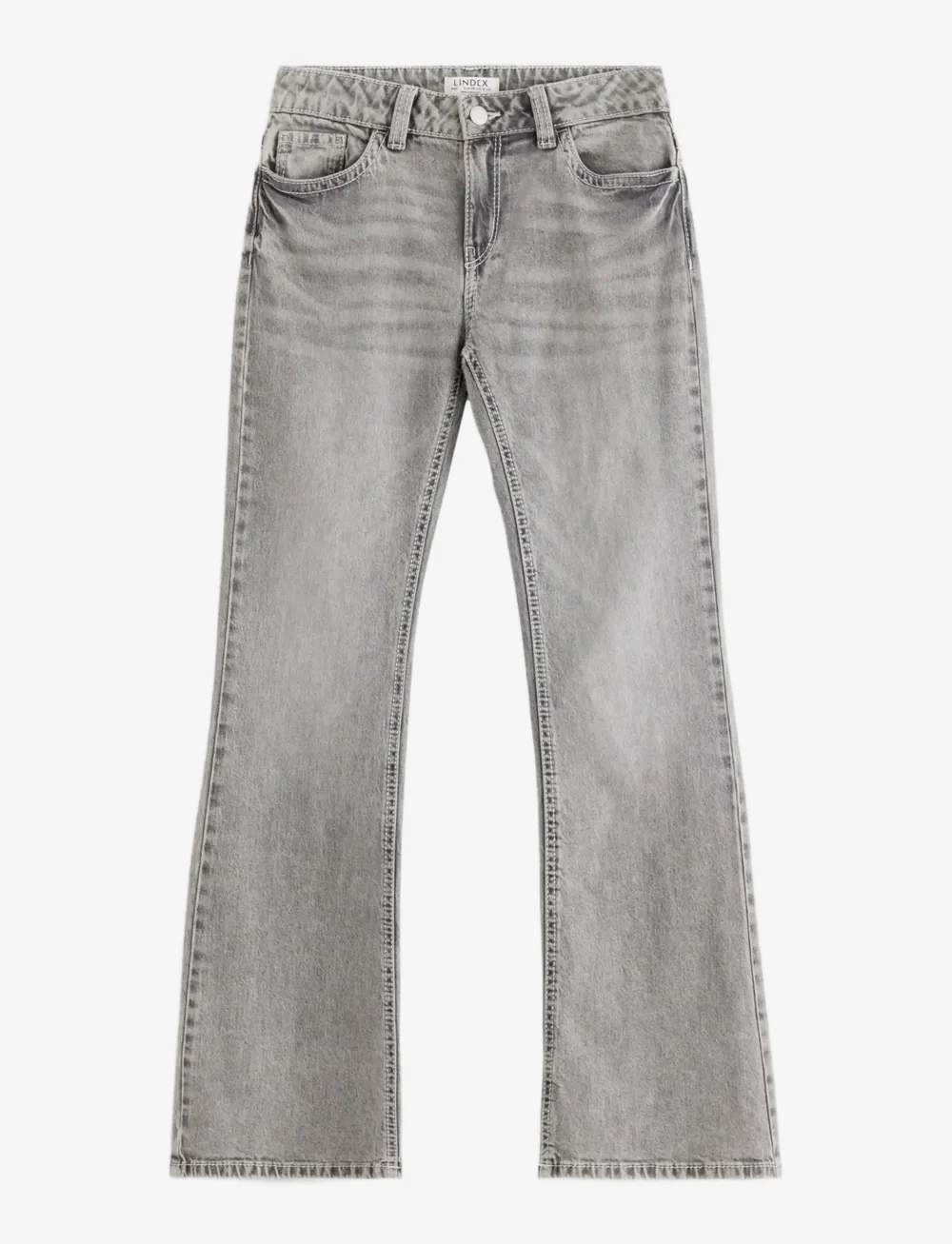 Lindex - Trousers denim Freja pockets a - bootcut jeans - grey - 1