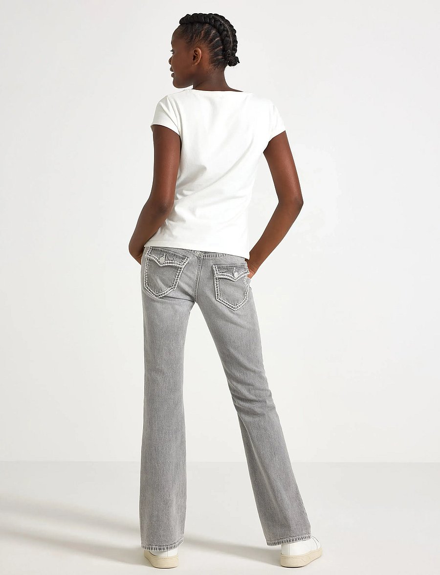 Lindex - Trousers denim Freja pockets a - dżinsy typu bootcut - grey - 3