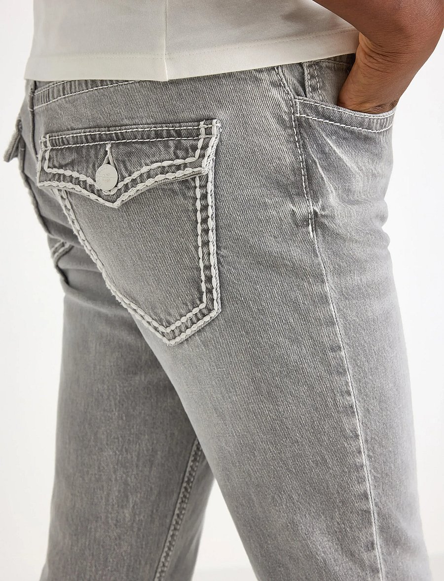 Lindex - Trousers denim Freja pockets a - dżinsy typu bootcut - grey - 4