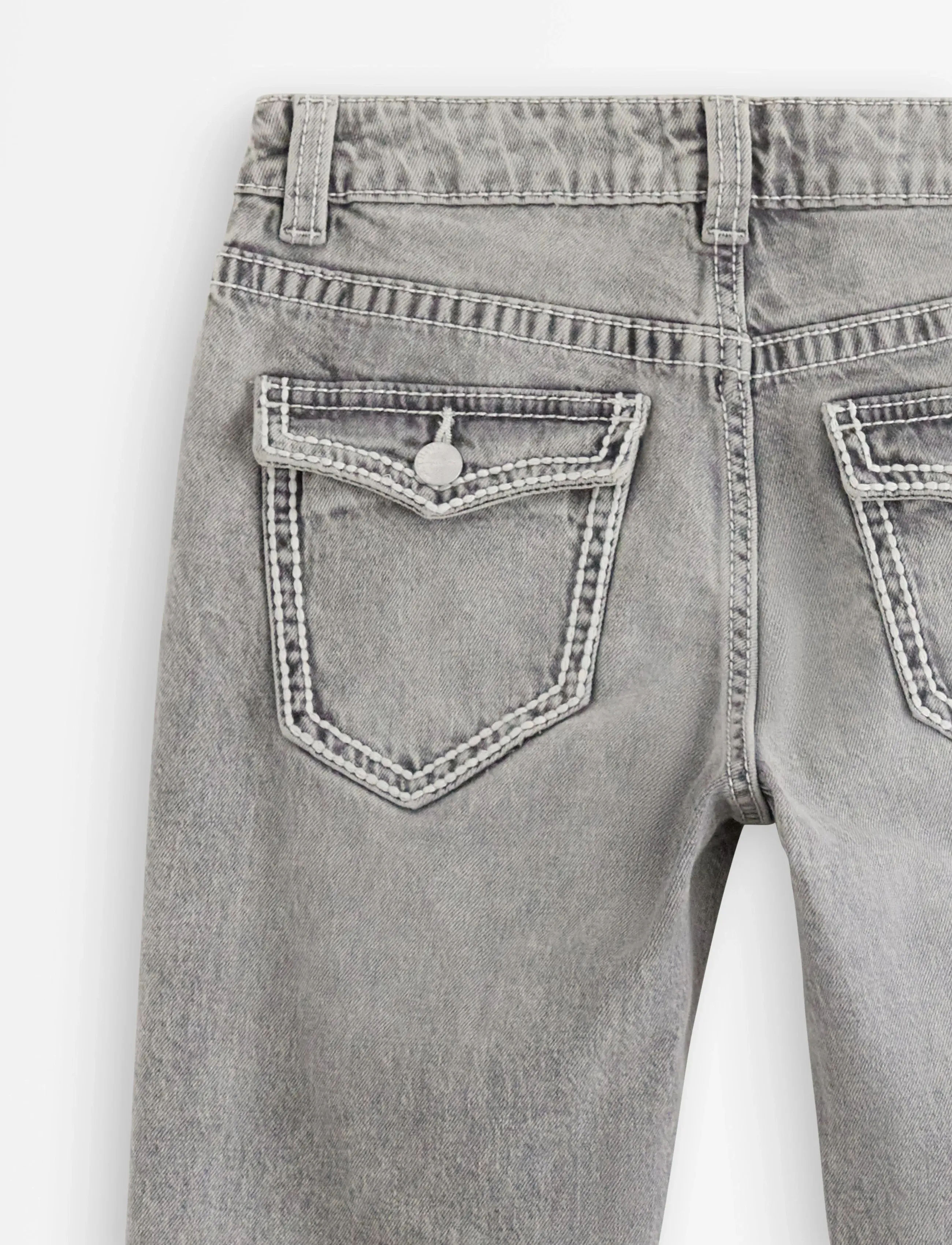 Lindex - Trousers denim Freja pockets a - bootcut jeans - grey - 5