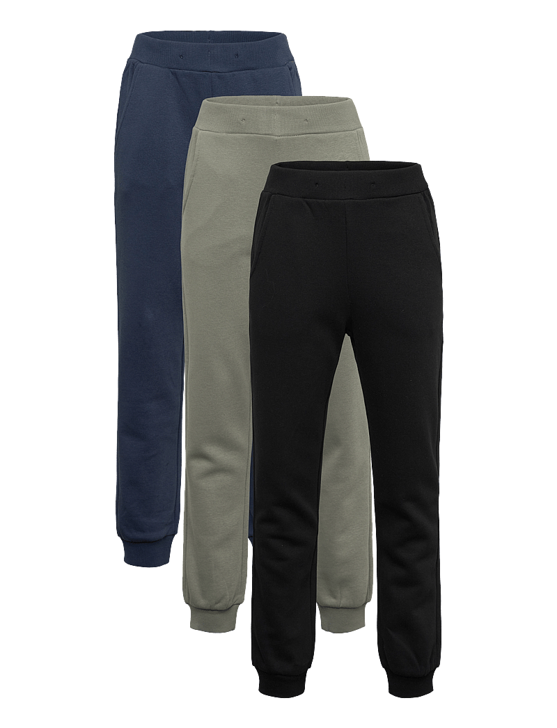 Lindex - Trousers basic 3 pack - sweatpants - dark blue - 0