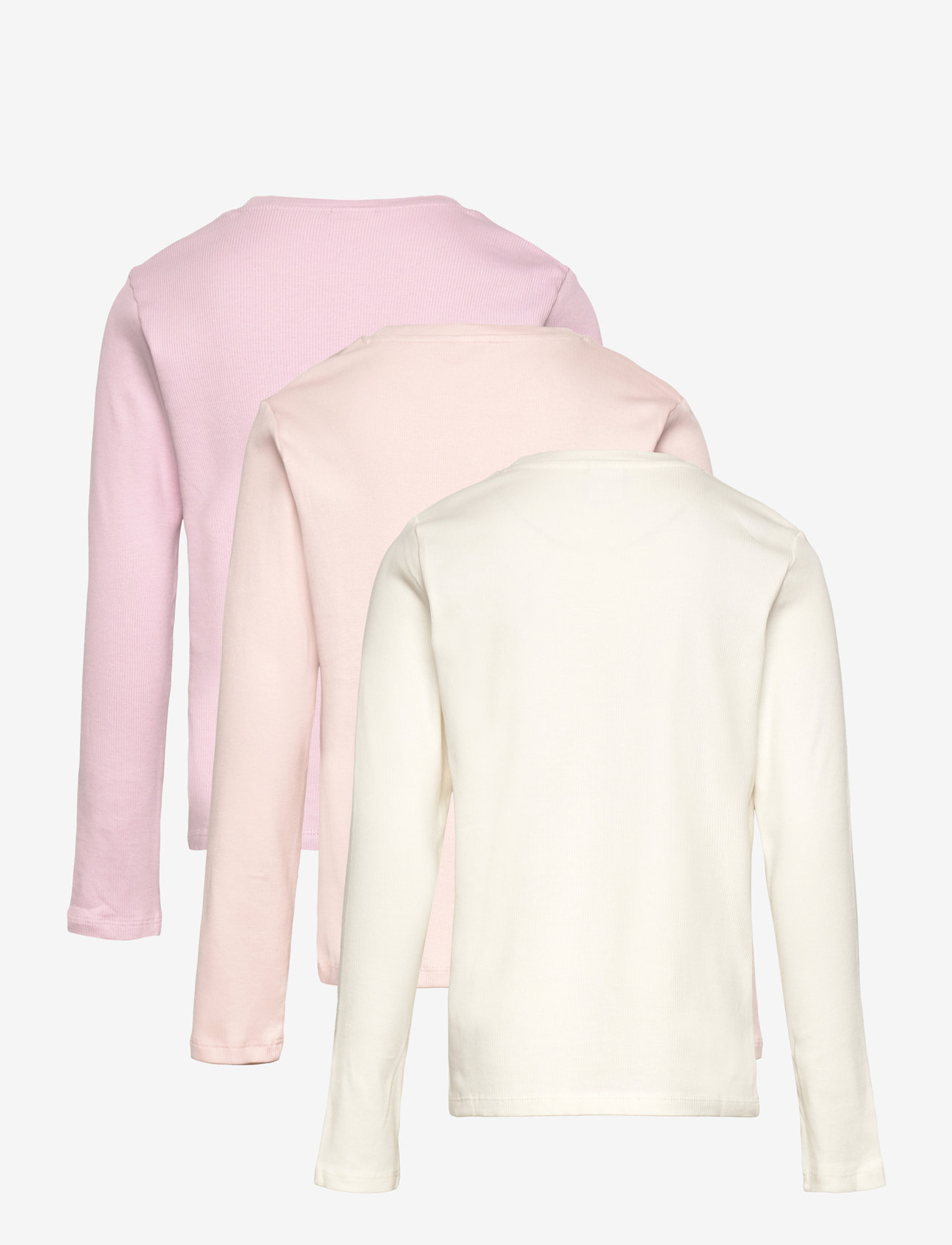 Lindex - Top ls rib 3 pack - light pink - 4