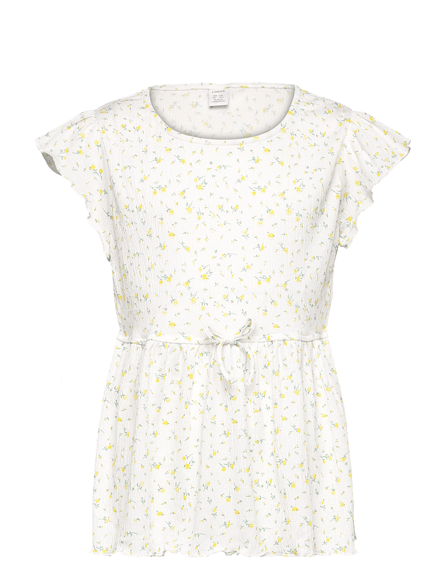 Lindex - Top peplum cute - blusar & tunikor - off white - 1