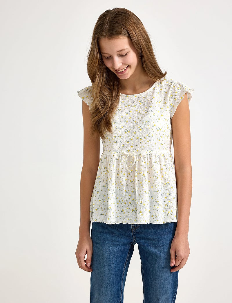 Lindex - Top peplum cute - blouses & tunics - off white - 0