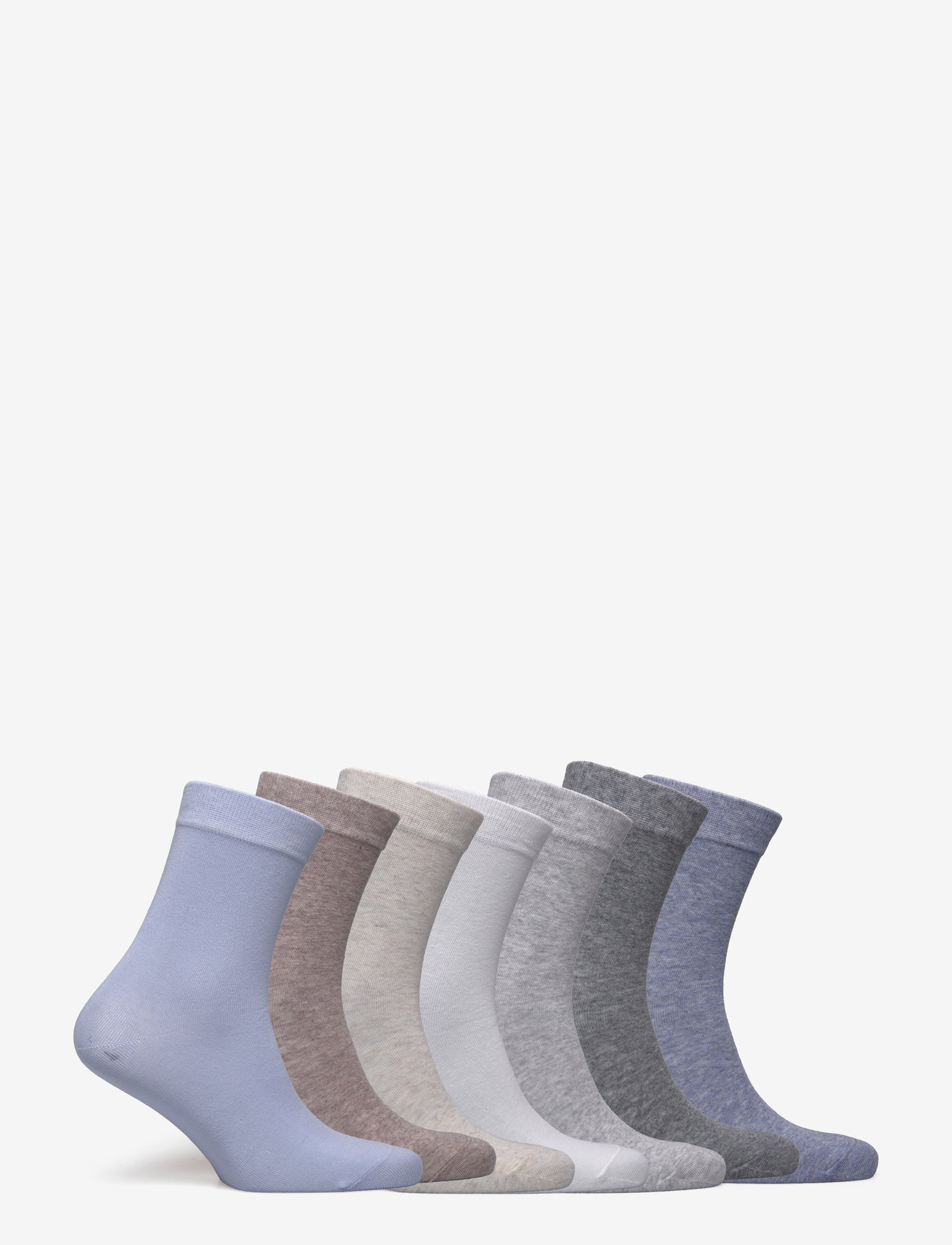 Lindex - Sock 7 p blue neutral colours - vanliga strumpor - light blue - 3