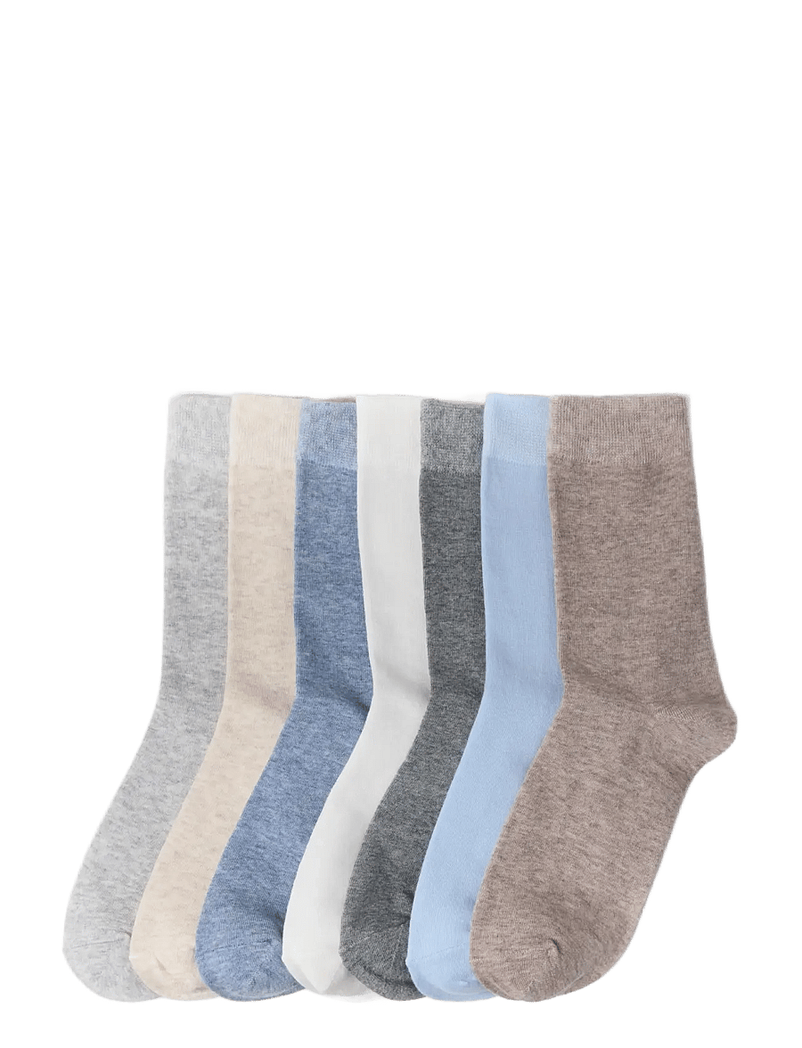 Lindex - 7-pack socks - normale socken - light blue - 0