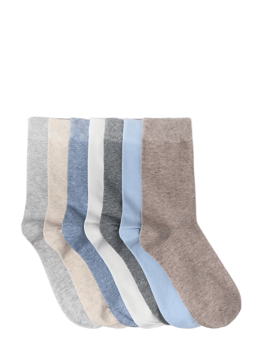 Lindex - 7-pack socks - normale socken - light blue - 1