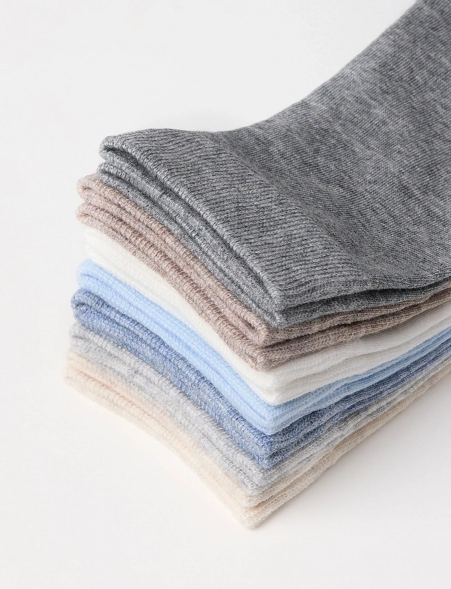 Lindex - 7-pack socks - normale socken - light blue - 2