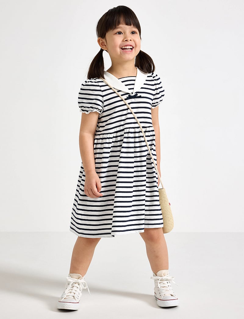 Lindex - Dress sailor ss - lühikeste varrukatega vabaaja kleidid - dark navy - 0