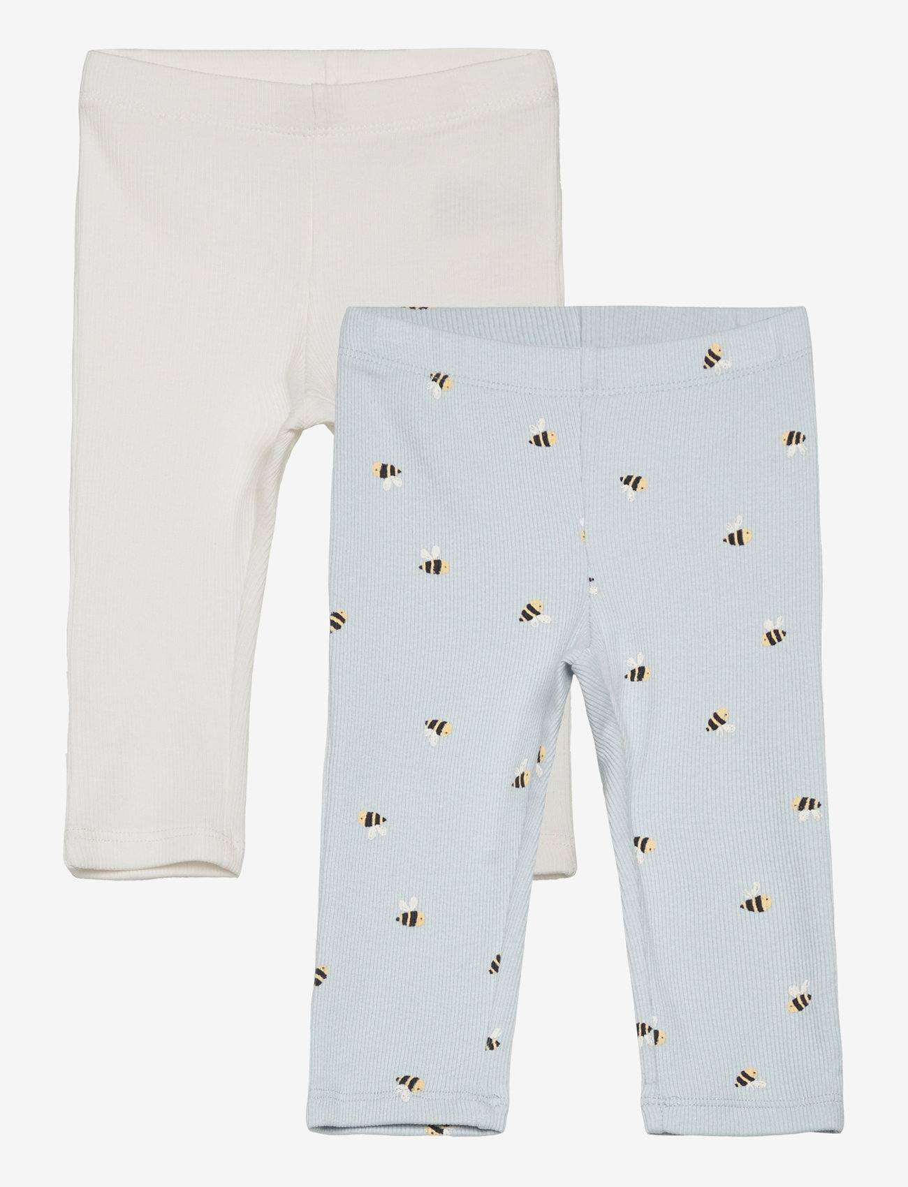 Lindex - Leggings bumblebee NB 2 pack - sügisesed riided - dusty blue - 0
