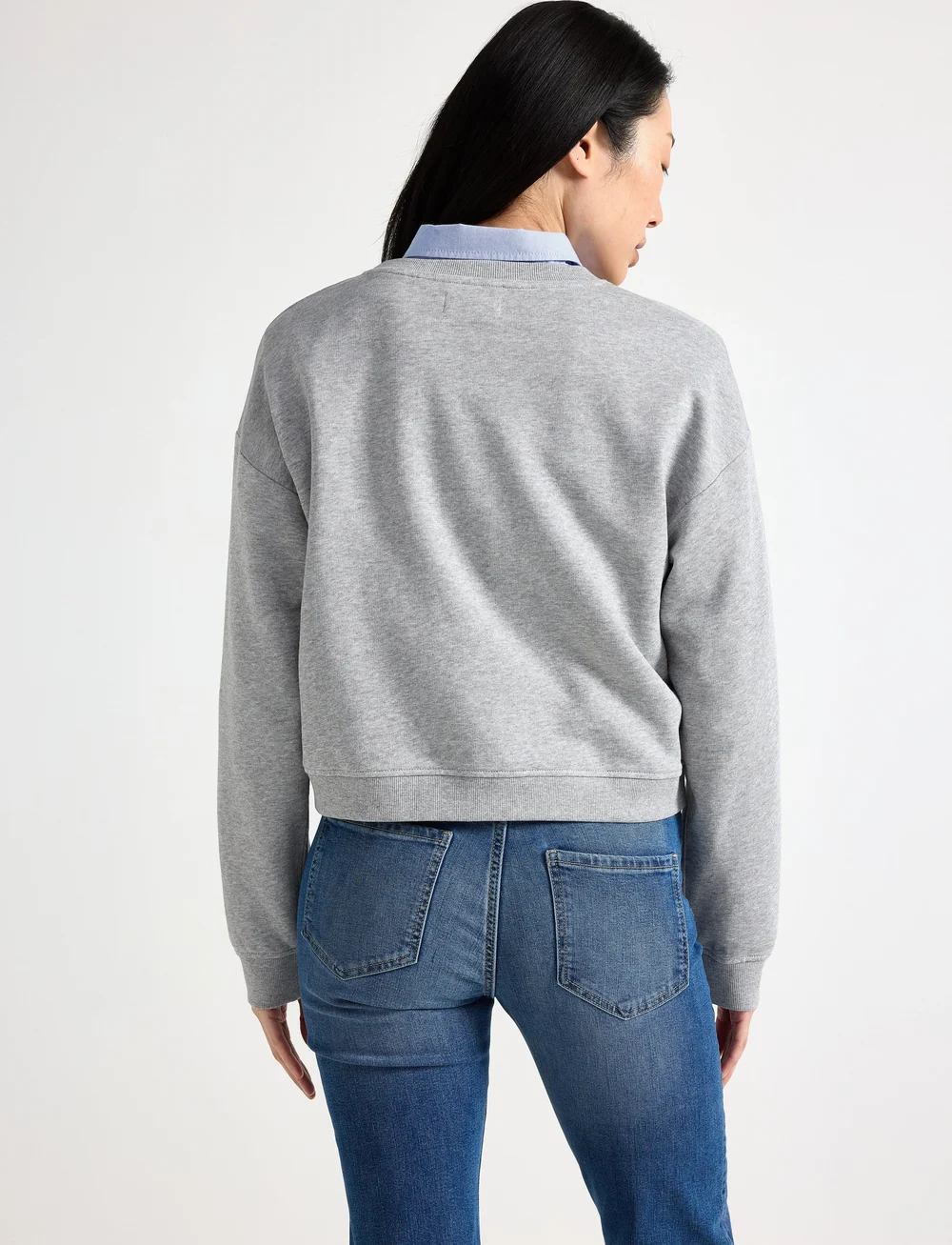 Lindex - Sweater Jillian - sporta džemperi - grey melange - 3