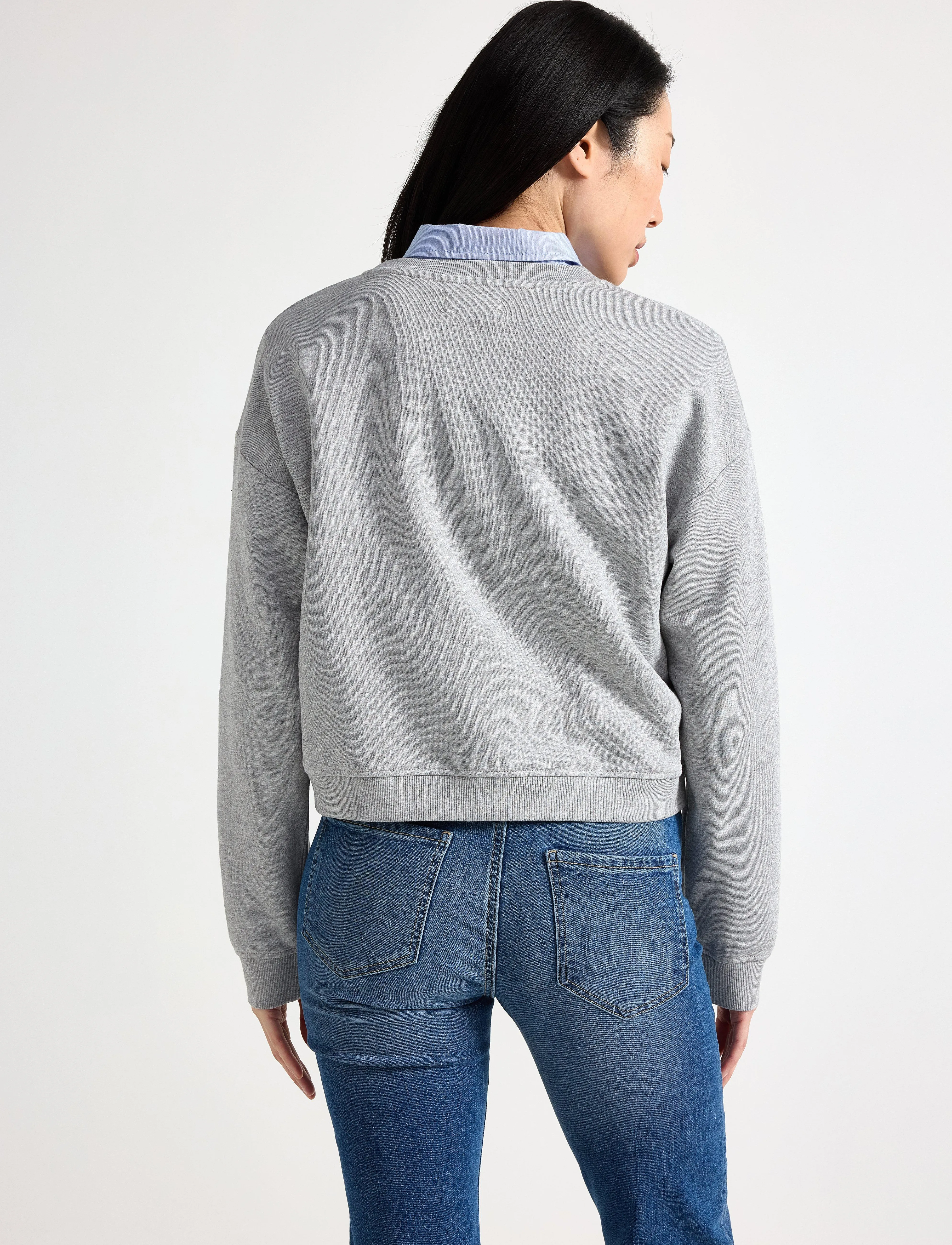 Lindex - Sweater Jillian - madalaimad hinnad - grey melange - 3