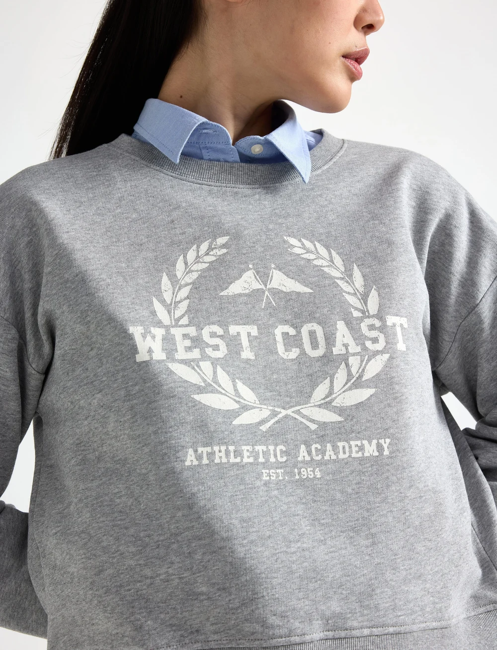 Lindex - Sweater Jillian - sporta džemperi - grey melange - 4