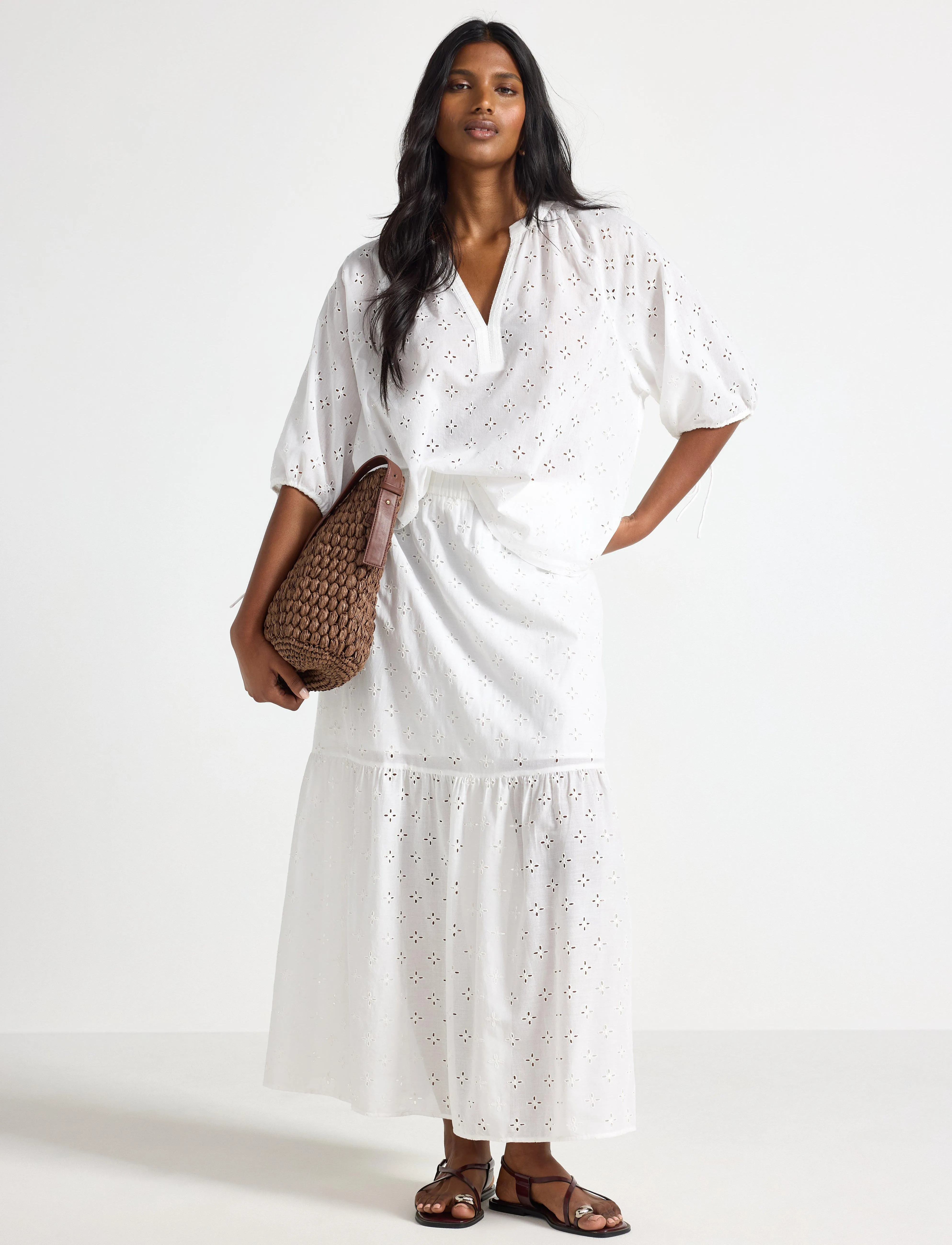 Lindex Skirt Regina - Röcke - LIGHT WHITE / white