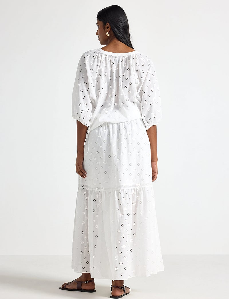 Lindex - Skirt Regina - maxi nederdele - light white - 3