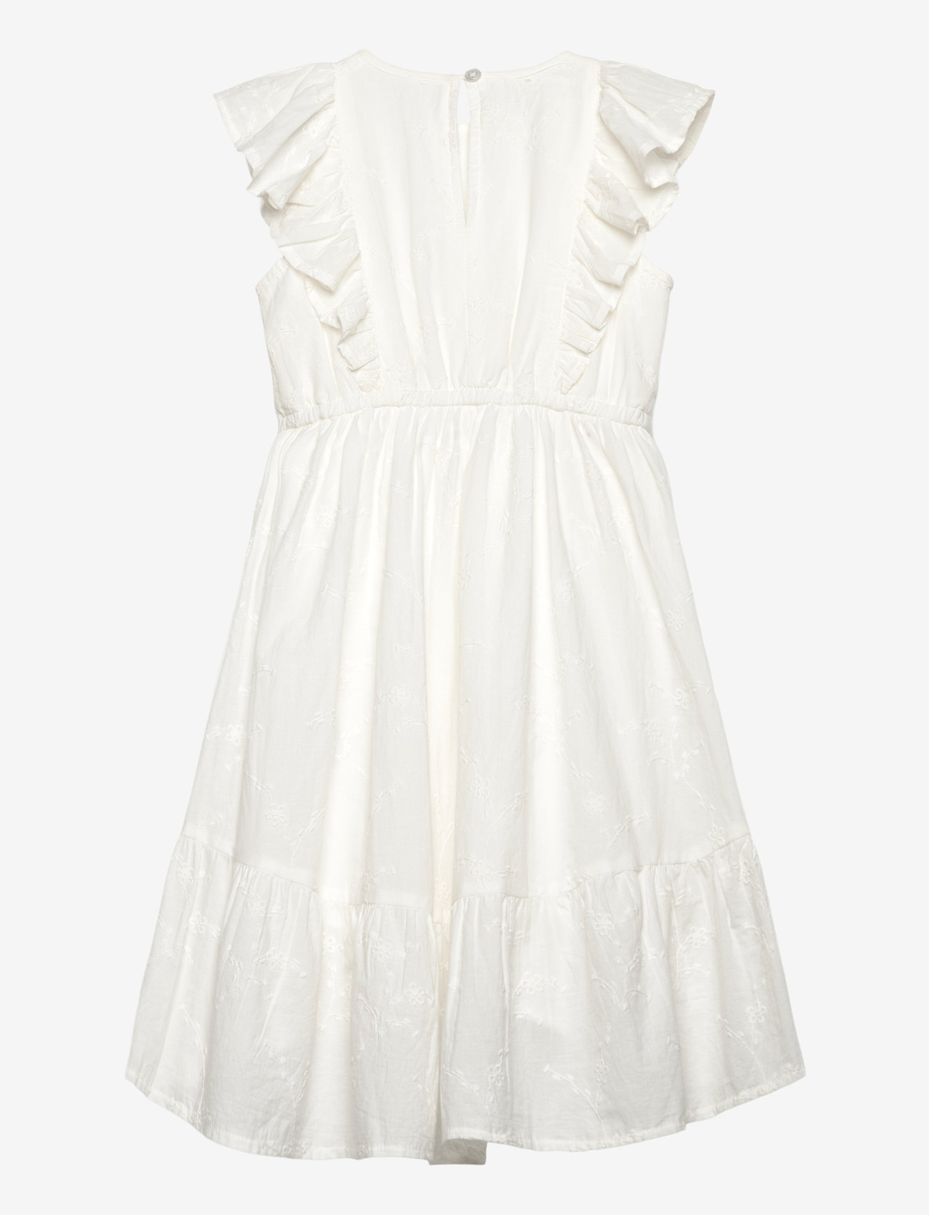 Lindex - dress high low ao embroidery - peokleidid - light dusty white - 1