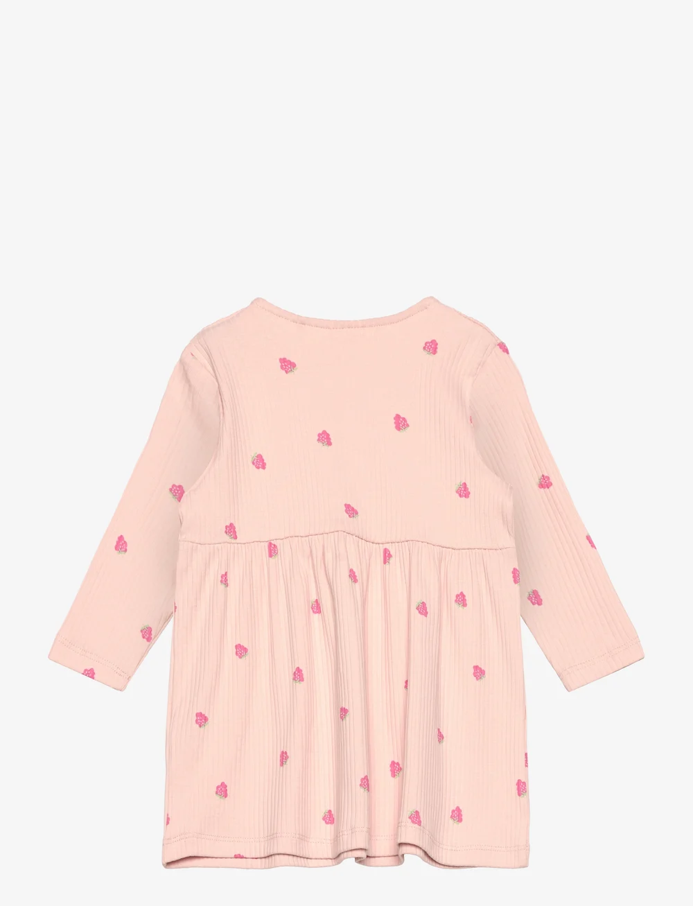 Lindex - Dress Raspberry rib - langærmede babykjoler - light dusty pink - 1