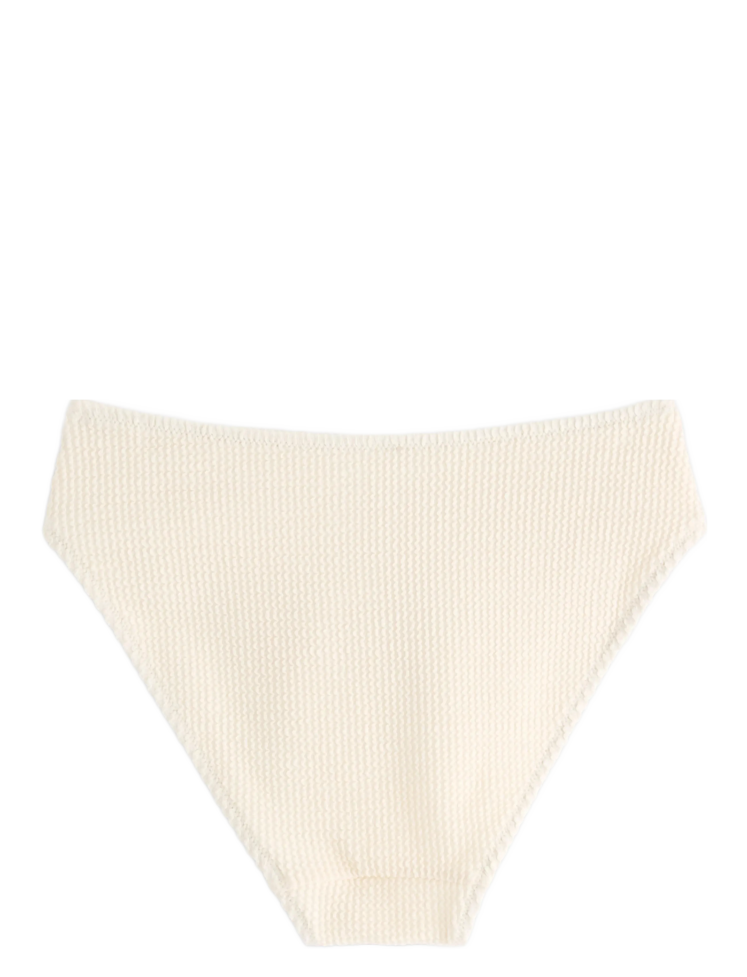 Lindex - Brief Bikini High Hanna Crepe - kõrge pihaga bikiinid - light white - 1