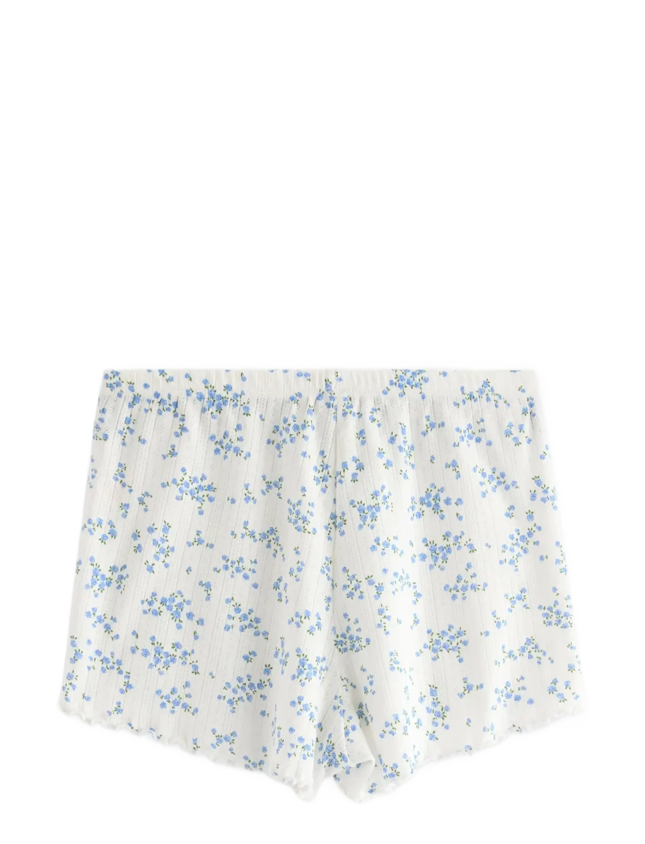 Lindex - Pyjama shorts in pointelle - shorts - blue - 2