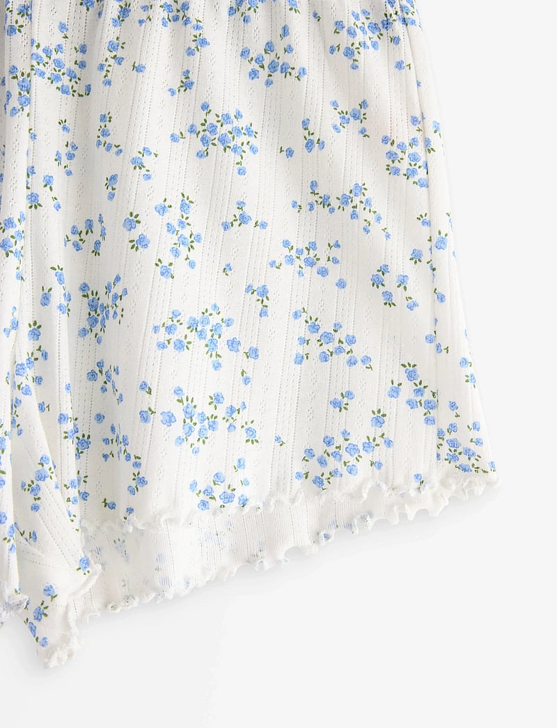 Lindex - Shorts pointelle with lettuce - lühikesed püksid - blue - 5