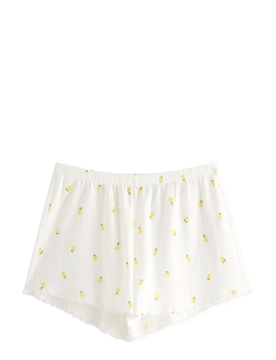 Lindex - Pyjama shorts in pointelle - natshorts - dark yellow - 1