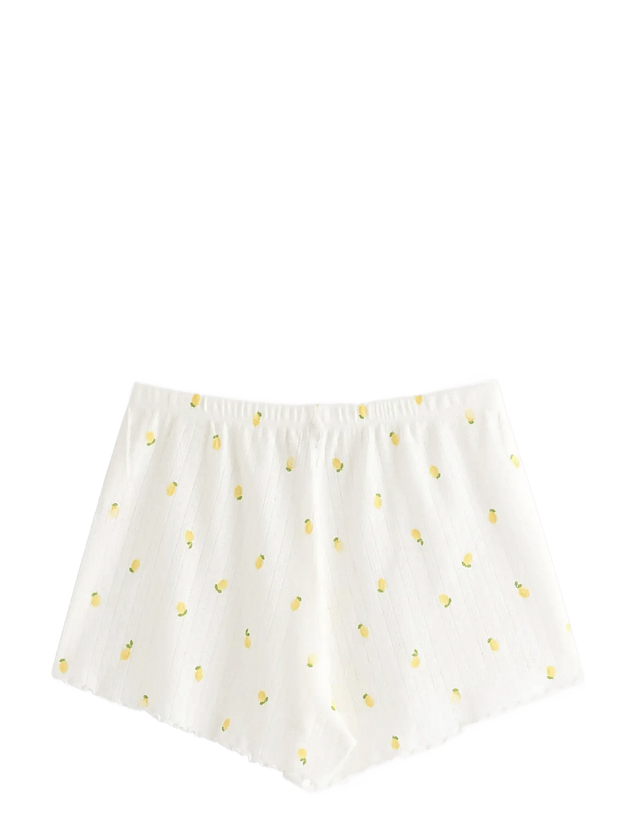 Lindex - Pyjama shorts in pointelle - natshorts - dark yellow - 2