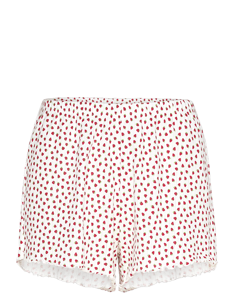 Lindex - Shorts pointelle with lettuce - shorts - light white - 1