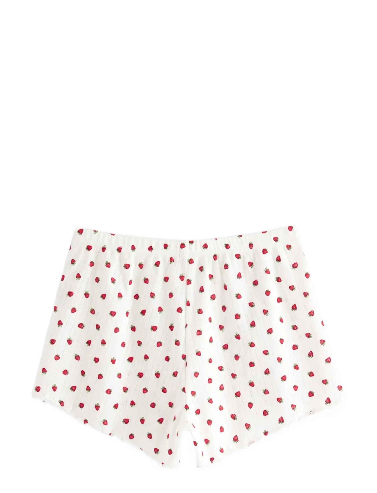 Lindex - Pyjama shorts in pointelle - shorts - red - 2