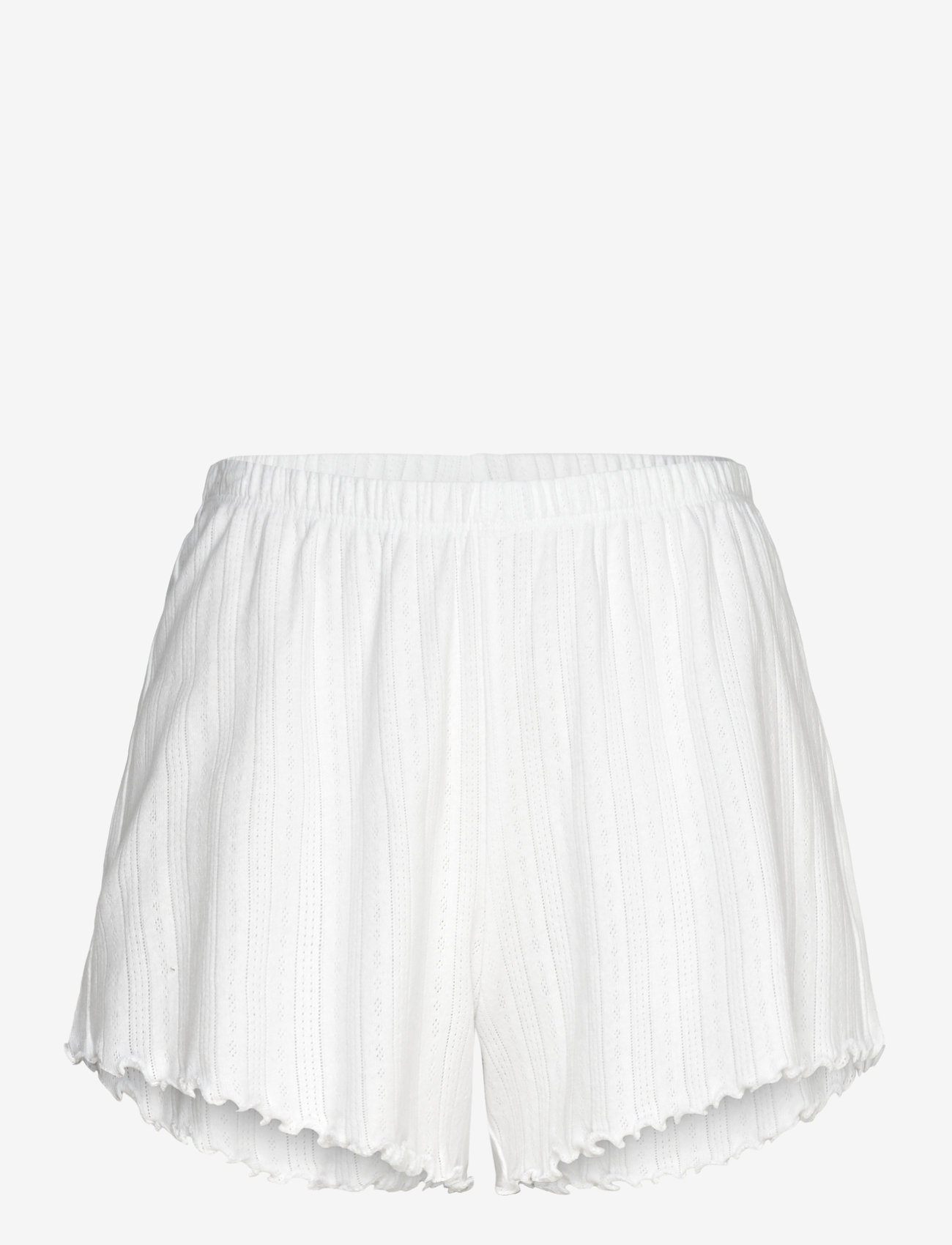 Lindex - Shorts pointelle with lettuce - natshorts - white - 1