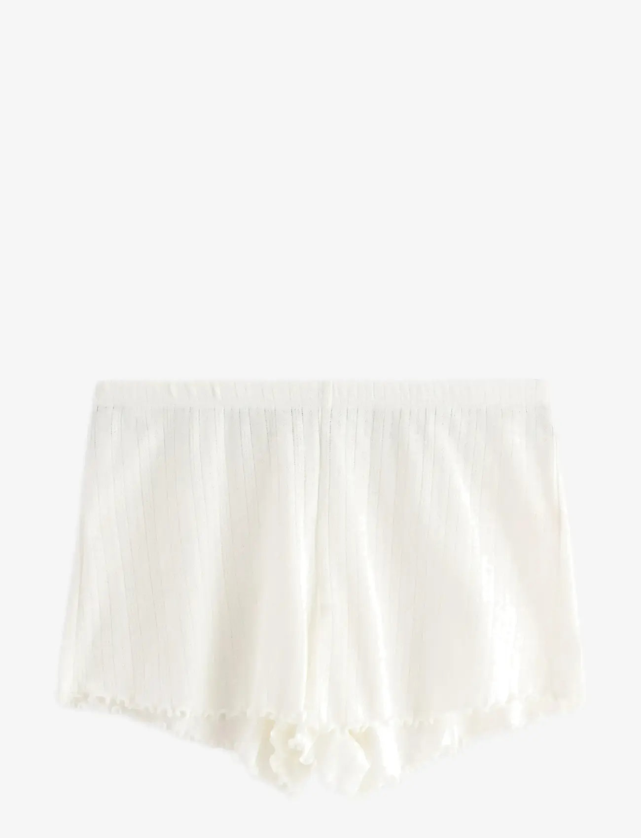Lindex - Shorts pointelle with lettuce - natshorts - white - 1