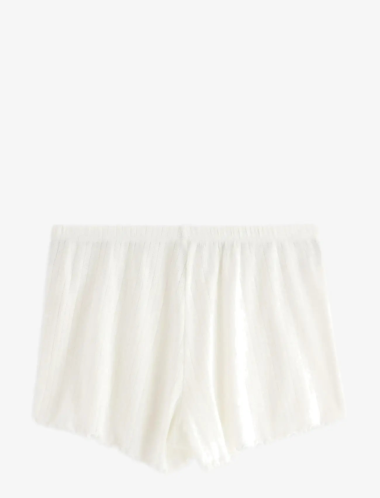 Lindex - Shorts pointelle with lettuce - natshorts - white - 2