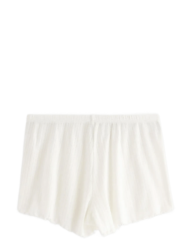 Lindex - Shorts pointelle with lettuce - natshorts - white - 2