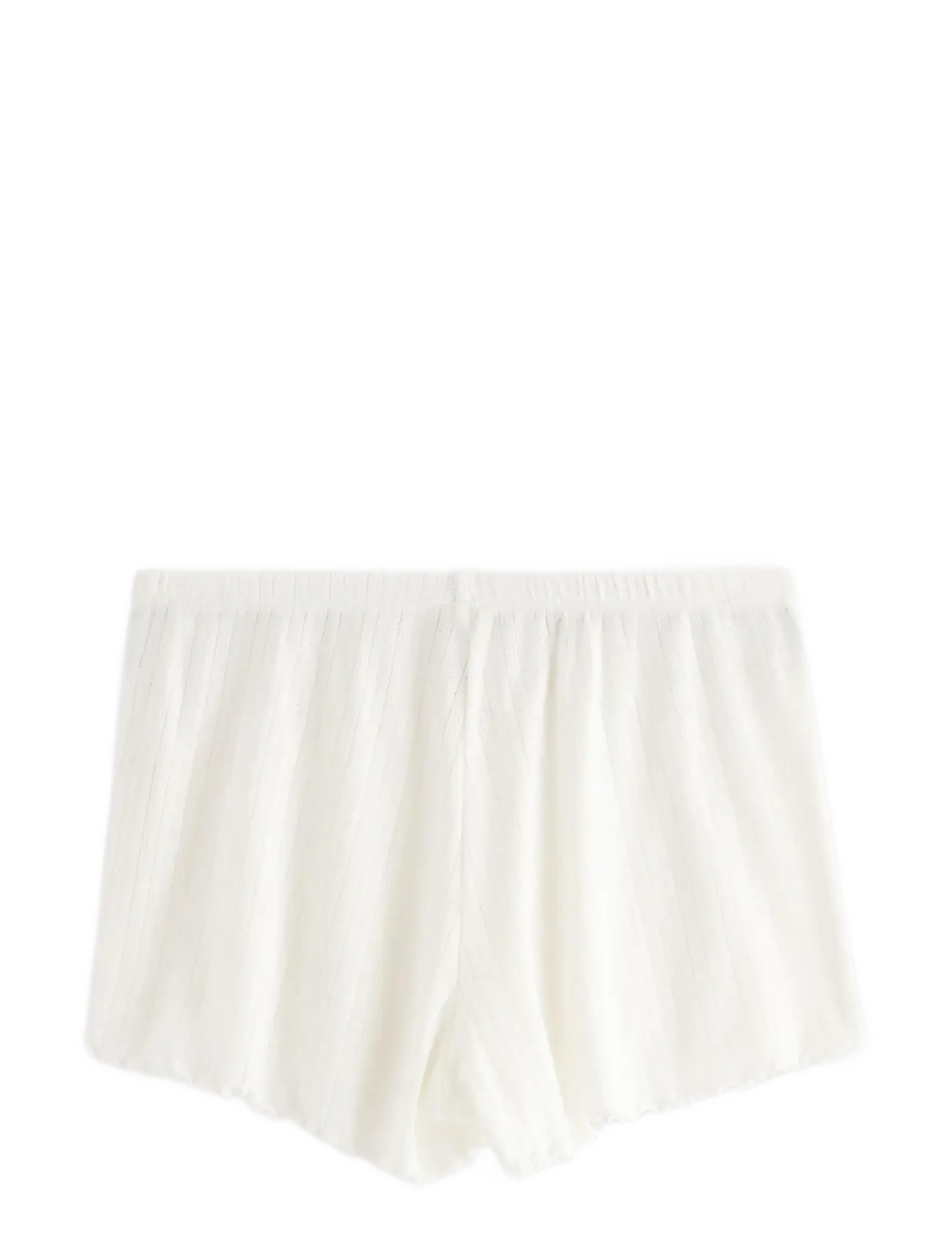 Lindex - Pyjama shorts in pointelle - shorts - white - 2