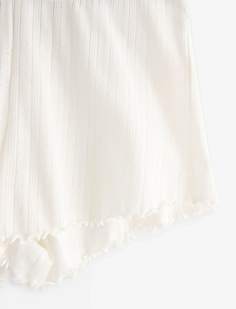 Lindex - Shorts pointelle with lettuce - natshorts - white - 5