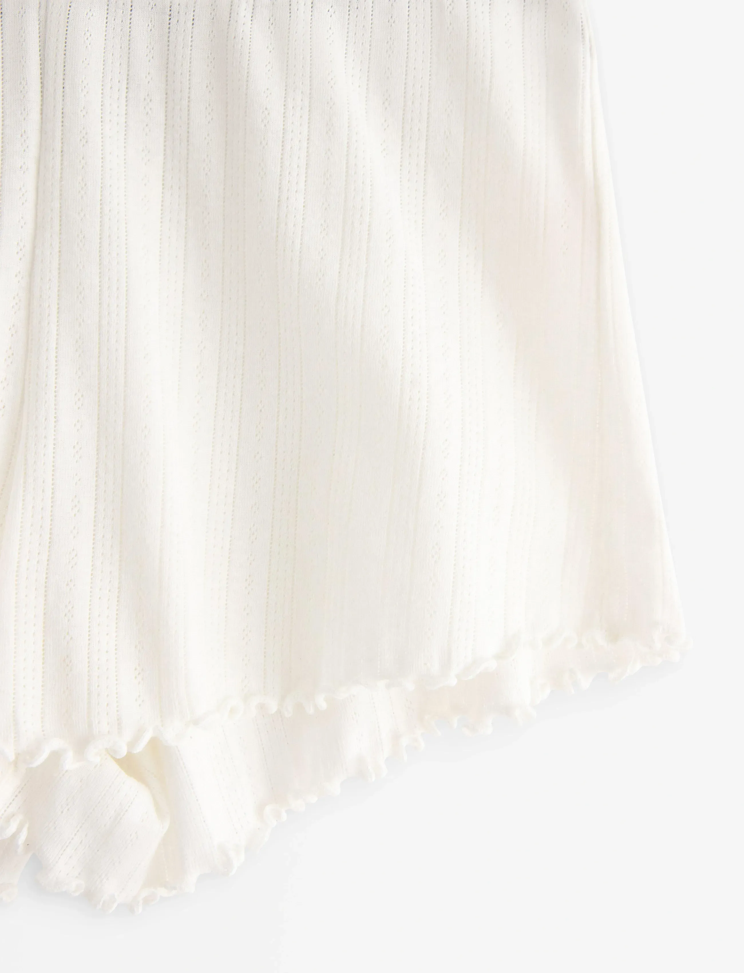 Lindex - Pyjama shorts in pointelle - shorts - white - 5