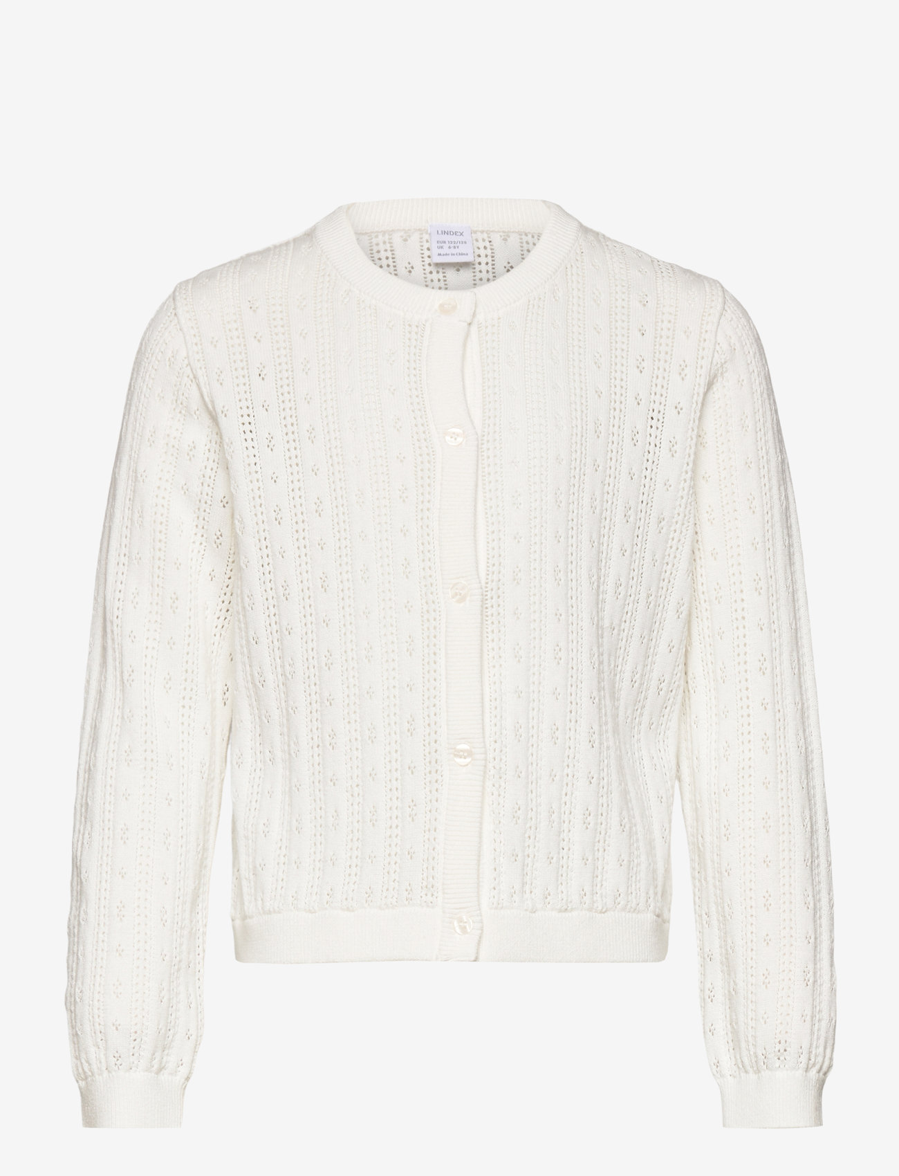 Lindex - cardigan drop needle knit - cardigans - light dusty white - 1